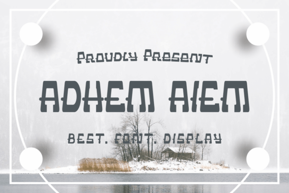 Adhem Aiem: Bold Display Font for Campaigns & Branding