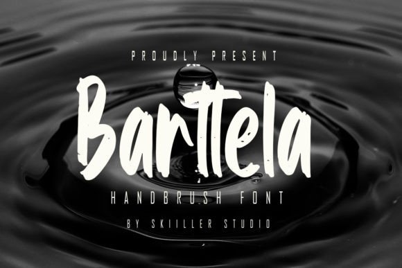 Barttela: A Bold Modern Brush Display Font for Urban Logotypes