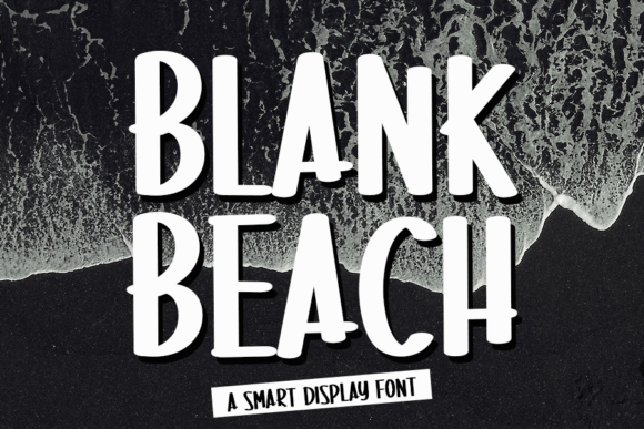 Blank Beach Display Font for Handmade Products