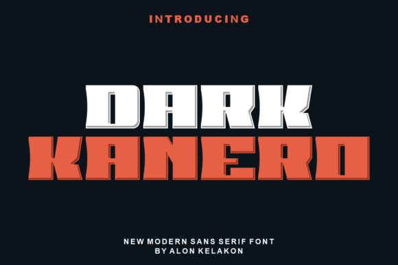Dark Kanero: A Cool Display Font for Modern Brand Identity