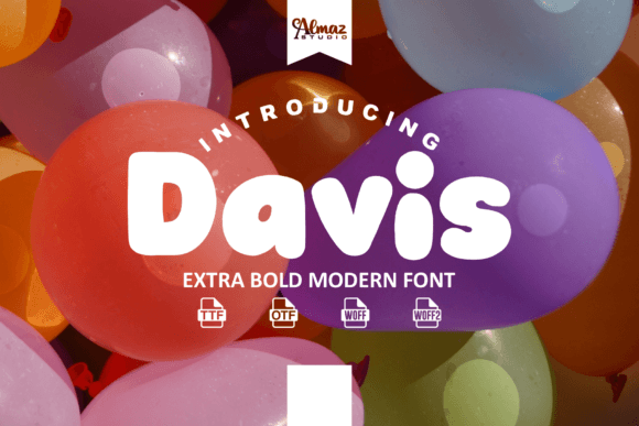 Davis Font: The Bold Retro Display Typeface for Branding