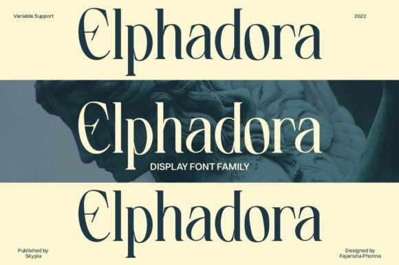 Elphadora: The High-Contrast Serif Display Font for Campaigns