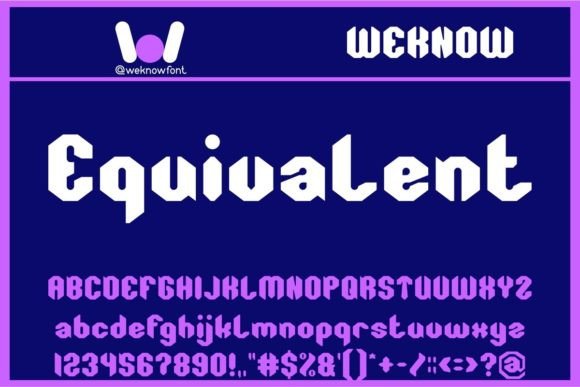 Equivalent: A Techno Display Font for Modern Brands