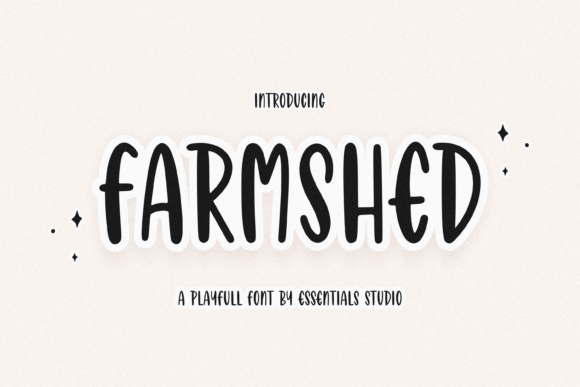 Farmshed: A Playful Handwritten Font for Makers