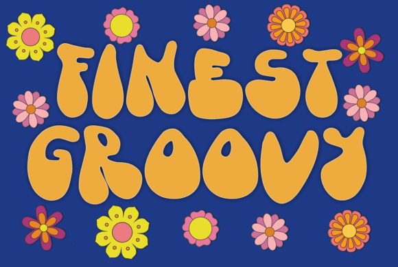 Finest Groovy: A Cute Retro Display Font for Creative Branding