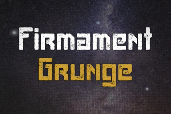 Firmament Grunge: Retro-Futuristic Display Font for Makers