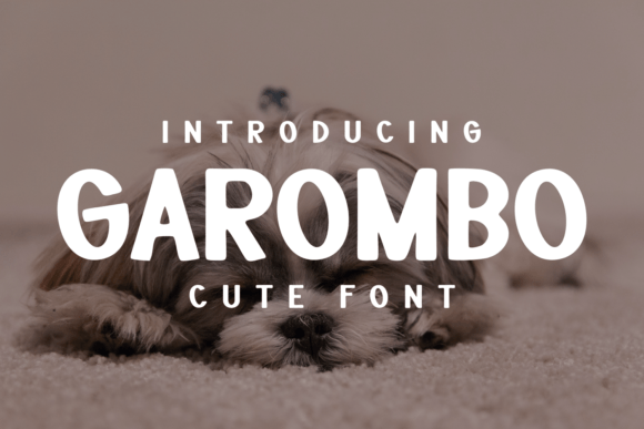 Garombo: A Distinctive Display Font for Editorial Design
