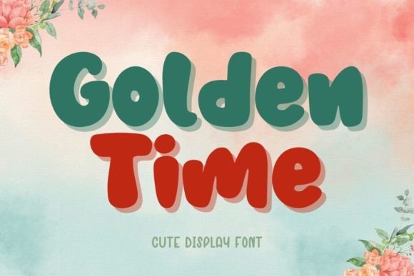 Golden Time: A Cute and Fun Display Font for Digital Creatives