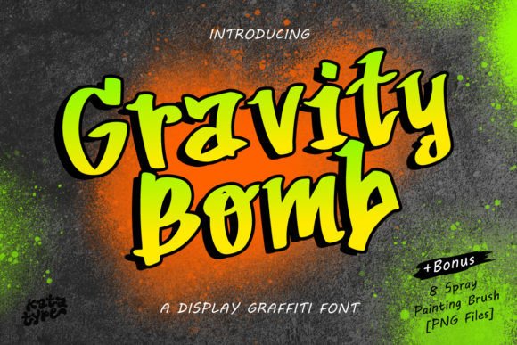 Gravity Bomb Font: A Street Typeface Makers Will Love