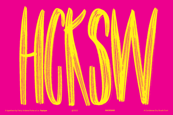 Hacksaw Font for Bold Business Branding