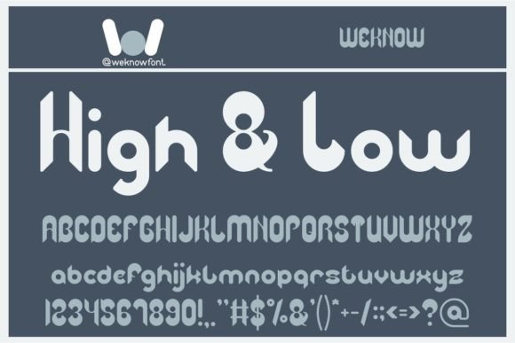 High and Low Display Font: A Fresh Typeface for Content Design