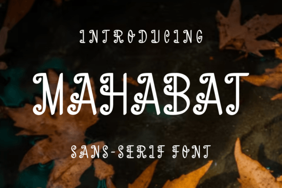 Mahabat: A Display Font for Bold Campaign Visuals