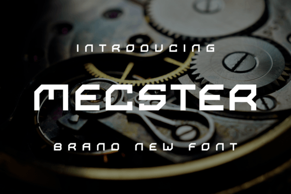Mecster Display Font for Bold Brand Identity