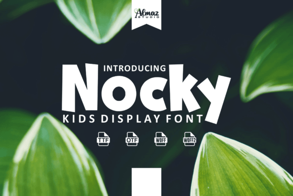 Nocky Display Font for Playful Digital Branding