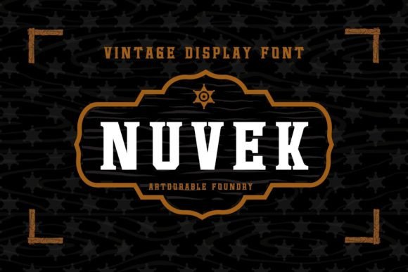 Nuvek Font: Cool, Unique Display Type for Creatives