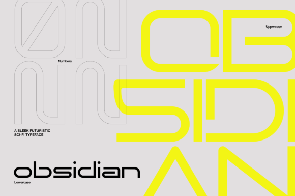 Obsidian Font for Makers and Creative Product Design