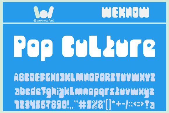 Pop Culture Font: A Display Typeface for Standout Branding
