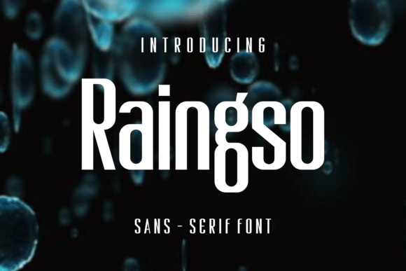 Raingso Display Font for Playful Brand Identity Design