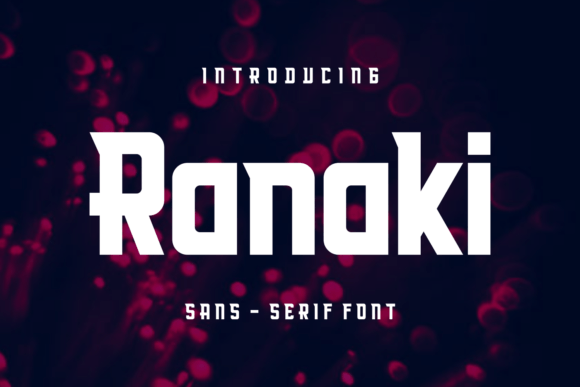 Ranaki Display Font for Editorial Design
