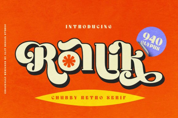 Rollik: A Playful Display Font for Cheerful Small Business Branding