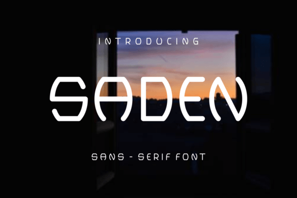 Saden: A Fun Display Font for Memorable Branding