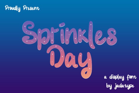 Sprinkles Day: A Playful Display Font for Cheerful Branding