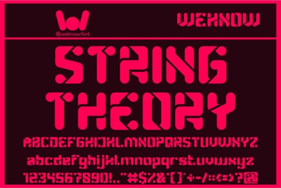 String Theory Display Font for Handmade Labels & More