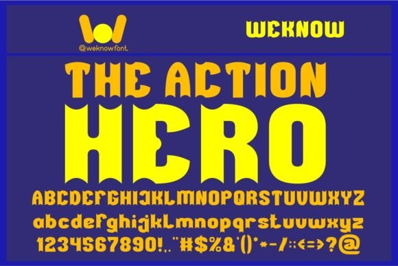 The Action Hero Font: Cool Display Typography for Web Design